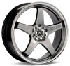 Enkei EV5 17x7 5x100/114.3 38mm Offset Hyper Black w/ Machined Lip Wheel