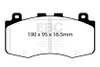 EBC Yellowstuff Front Brake Pads for 2018+ Jeep Grand Cherokee Trackhawk