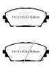 EBC  Redstuff Front Brake Pads for 2019+ Mazda 3 (BP) 2.5L