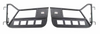 Fishbone Offroad Front Tube Doors - Black Textured for 97-06 Jeep Wrangler TJ