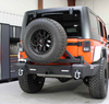 Fishbone Offroad Rear Bumper w Tire Carrier for 07-18 Jeep Wrangler JK