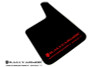 Rally Armor Universal MSpec Black Mud flap Red logo
