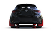 Rally Armor UR Red Mud Flap w/ White Logo for 19+ Corolla Hatchback Only