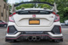 Rally Armor Black Mud Flap w/ Red Logo and Altered Font for 17-18 Civic Type R