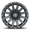 ICON Compression 20x10 8x6.5 -19mm Offset 4.75in BS 121.4mm Satin Black Wheel