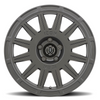 ICON Ricochet 17x8 5x100 38mm Offset 6in BS Satin Black Wheel