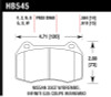 Hawk HPS Front Brake Pads for 03-08 350z  / 03-04 g35 - w/ Brembos - HB545F.564