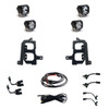 Baja Designs S1 Fog Mount Kit Clear Spot/Wide Cornering for 19-22 Sierra 1500