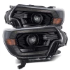 AlphaRex PRO-Series Projector Headlights Alpha Black w/DRL for 12-15 Tacoma