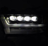 AlphaRex NOVA LED Proj Headlight Plank Style Matte Black for 19-20 Ram 1500HD