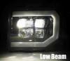 AlphaRex NOVA LED Projector Headlight Gloss Black for 07-13 GMC 1500HD