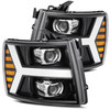 AlphaRex PRO-Series Proj Headlight Gloss Black for 07-13 Chevy 1500HD