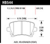 Hawk HT-10 Rear Brake Pads for 06 Audi A6 Quattro Avant/06-09 A6 Quattro