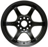Gram Lights 57DR 15X8.0 +28 4-100 SEMI GLOSS BLACK Wheel