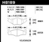 Hawk Blue 9012 Brake Pads for 85-90 Volkswagon Cabriet