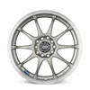 Enkei J10 15x6.5 4x100/108 38mm Offset 72.6mm Silver w/ Machined Lip Wheel