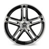 Enkei FD-05 16x7 5x114.3 38mm Offset 72.6 Bore Black Machined Wheel