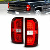 ANZO LED Taillights Red/Clear for 14-18 GMC Sierra 1500