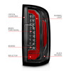 ANZO LED Tail Lights w/ Red Lightbar Black Housing Clear Lens for 15-21 Colorado
