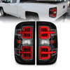 ANZO LED Tail Lights w/Black Light Bar & Clear Lens for 15-19 Silverado 2500HD