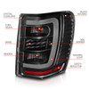 ANZO LED Tail Lights w/ Light Bar Black Clear / Lens for 99-04 Grand Cherokee