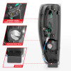Anzo LED Tailights G2 - Black for 04-10 Chevy Colorado