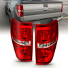 ANZO Euro Taillight Red/Clear (W/O Bulb) for 2009-2014 Ford F-150