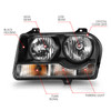 ANZO Crystal Headlight Black for 2005-2010 Chrysler 300