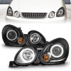 ANZO Projector Headlights w/ Halo Black for 1998-2005 Lexus Gs300