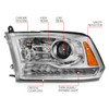 ANZO Projector Plank Style Switchback H.L Halo Chrome Amber for 09-18 Ram 1500