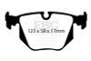 EBC Yellow Stuff Rear Brake Pads for 01-07 BMW M3 3.2L E46 - DP41118R