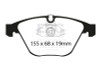 EBC Yellow Stuff Front Brake Pads for 08-10 BMW M3 4.0L E90 - DP41449R