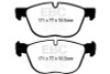 EBC Yellow Stuff Front Brake Pads for 07-10 BMW X5 3.0L - DP41938R