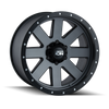 ION Type 134 18x9 / 5x150 / 18mm / 110mm Hub Matte Gunmetal/Black Beadlock Wheel