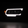 AlphaRex LUXX LED Proj Headlights Black w/Seq Signal/DRL for 19-22 Ram 1500