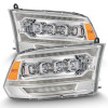 AlphaRex NOVA LED Headlights Plank Chrome w/Seq Signal/DRL for 09-18 Ram 2500