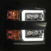 AlphaRex NOVA LED Headlights Chrome w/Seq Signal/DRL for 15-18 Silverado 2500HD