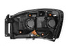 AlphaRex LUXX LED Headlights Black w/Seq Signal/DRL for 06-08 Ram 1500HD