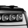 AlphaRex NOVA LED Headlights Gloss Black w/Activ Light/DRL for 07-13 Avalanche