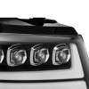 AlphaRex NOVA LED Headlights Gloss Black w/Activ Light/DRL for 07-13 Avalanche
