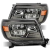 AlphaRex LUXX Crystal Headlights Alpha Black w/DRL for 05-11 Toyota Tacoma