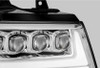 AlphaRex NOVA LED Proj Headlights Chrome for 07-13 Chevy Avalanche
