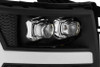 AlphaRex NOVA LED Headlights Matte Black w/Seq Signal for 07-13 Silverado 1500HD