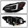 Spyder Halogen Model Projector Headlights - Black for 15-20 WRX