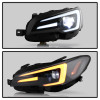 Spyder LED High-Power Headlights-Black for 15-20 WRX