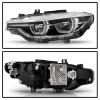 Spyder LED Projector Headlights Chrome for BMW F30 3 Series 4Dr