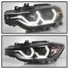Spyder Projector Headlights - Black for 12-14 BMW F30 3 Series 4DR