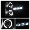 Spyder Projector Headlights LED Halo LED Blk Smke for 07-13 Silverado 1500/2500