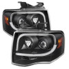 Spyder Projector Headlights Light Tube DRL Blk for 07-13 Ford Expedition