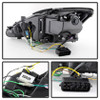 Spyder Projector Headlights DRL Black for 2006-2010 Lexus IS 250/350